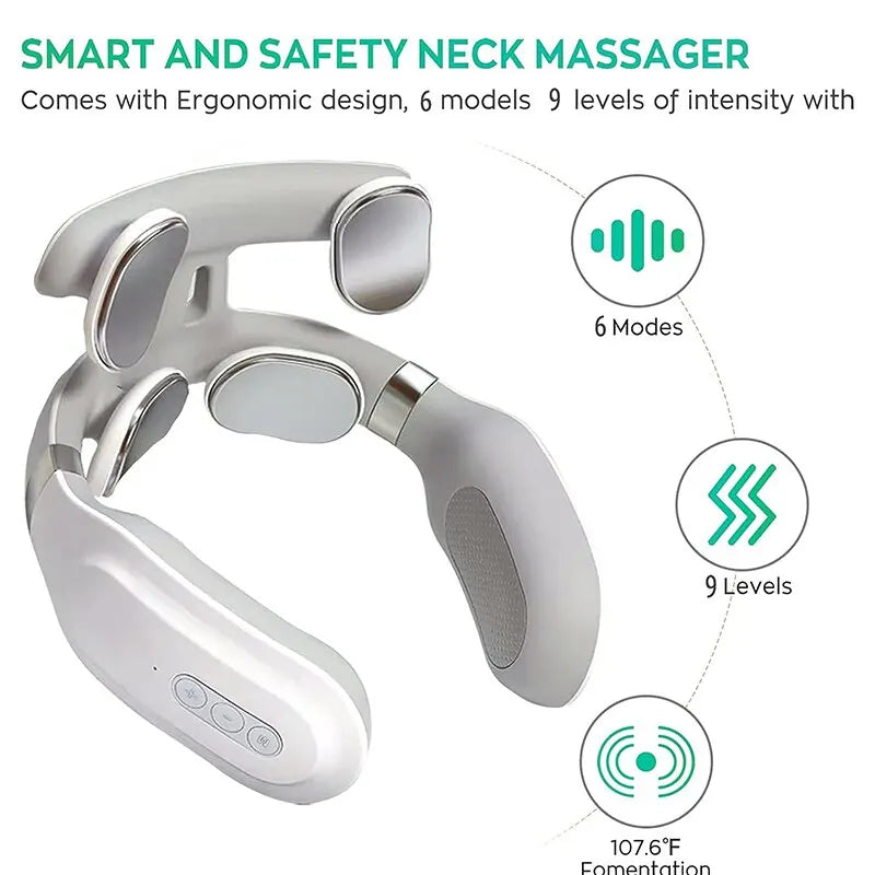 Four-Head Neck Massager