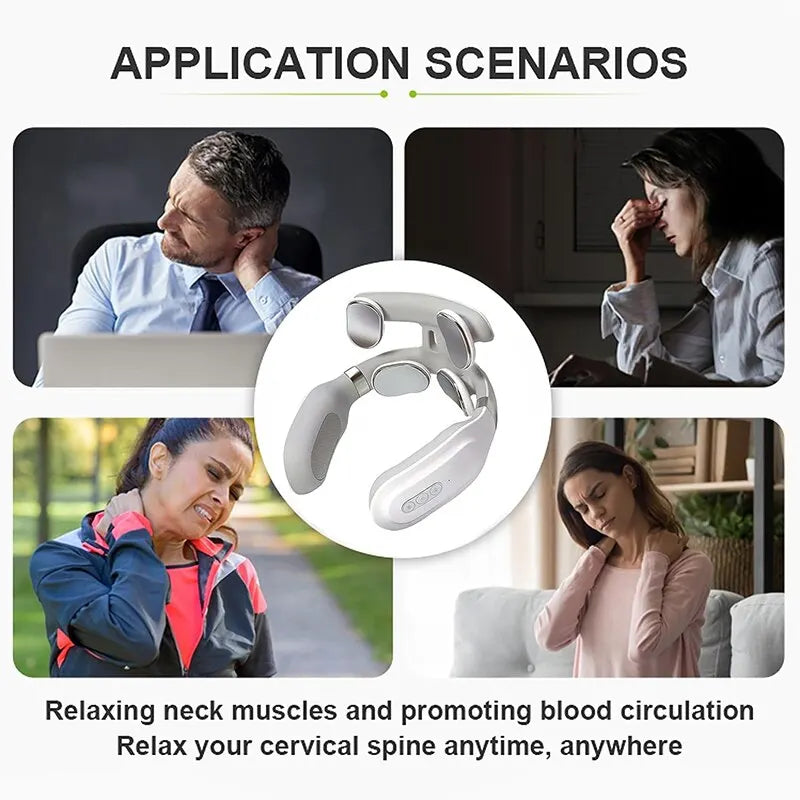 Four-Head Neck Massager